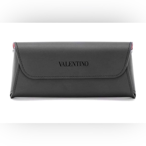 Valentino Accessories - Brand New Leather Valentino Sunglass Case with Logo Pouch